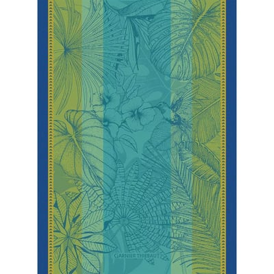 Torchon pur coton PLANTES EXOTIQUES GARNIER THIEBAUT