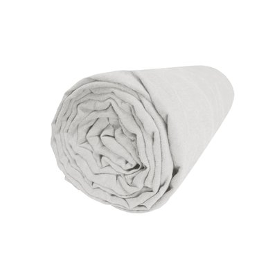 Drap housse en lin lavé bonnet 30cm, RÊVE DE LIN BLANC CERISE