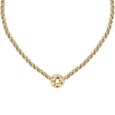 Collier en acier, acier, cristaux BAGLIORI MORELLATO
