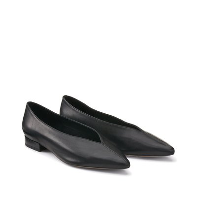 Leather Pointed Ballet Flats LA REDOUTE COLLECTIONS