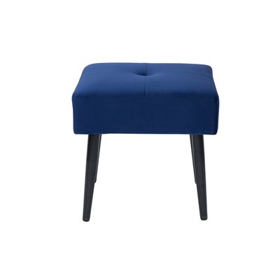 Tabouret bas design pieds métal noir H46 cm GUESTA MILIBOO