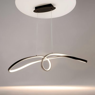 Suspension design LED avec boucle noire stylisée AVA PIER IMPORT