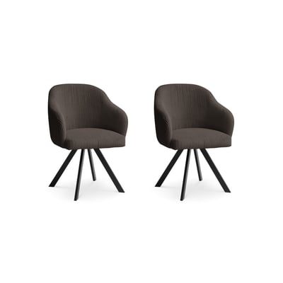 Lot de 2 chaises velours côtelé, SOPHIE BOBOCHIC