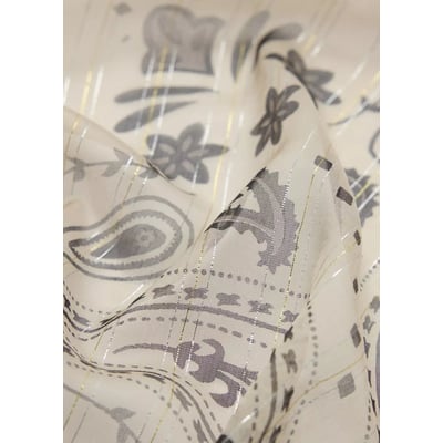 Foulard imprimé avec détail fil textile MANGO
