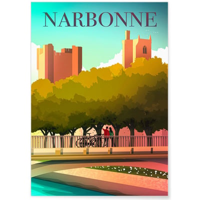 Affiche ville Narbonne L'AFFICHERIE