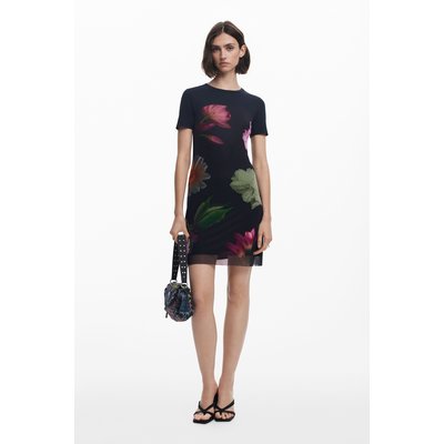 Desigual - Robe courte combinée à fleurs DESIGUAL