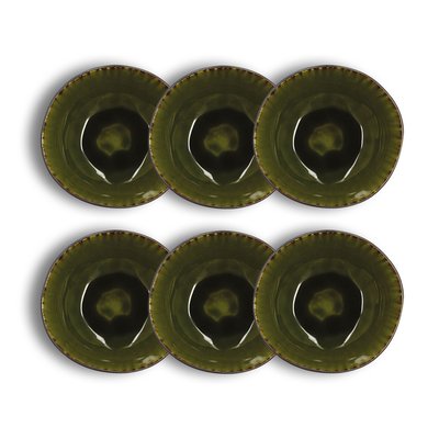 Lot de 6 coupelles en grès 17cm, META OGO LIVING
