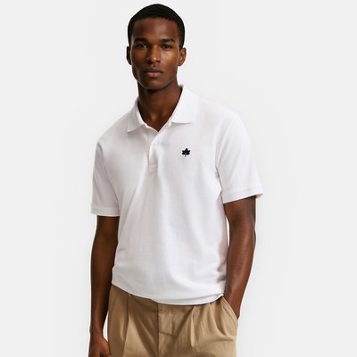 Signature Polo Shirt with Embroidery and Short Sleeves LA REDOUTE COLLECTIONS