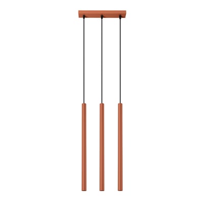 Suspension Acier Ocre Rouge G9 3 Pastelo Line EDEN