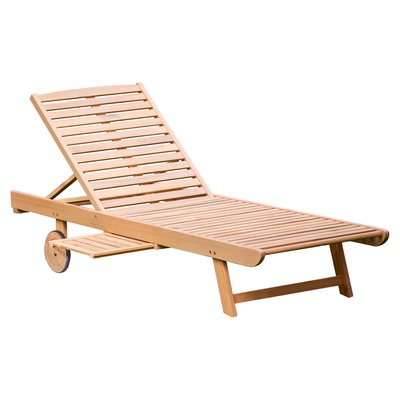 Bain de soleil pliant, en acacia, KANAWA HAPPY GARDEN