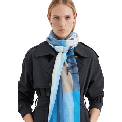 Foulard à logo avec imprimé allover avec TENCEL™ Modal MARC O'POLO
