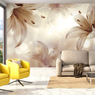 Papier peint intissé panoramique Fleurs Gentle Symphony EDEN
