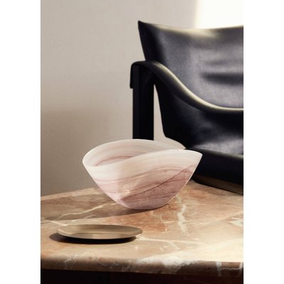 Bol décoratif en verre effet alabastro MANGO HOME