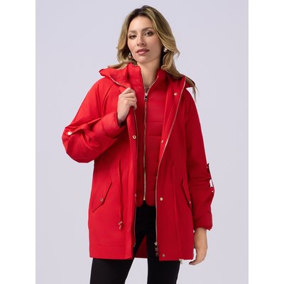 Parka avec capuche fabriqué en 100% polyester uni OLTRE
