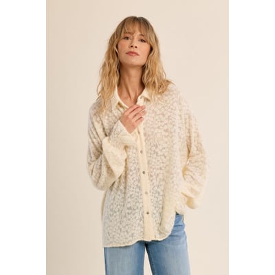 Chemise fleurie ajourée MOLLY BRACKEN