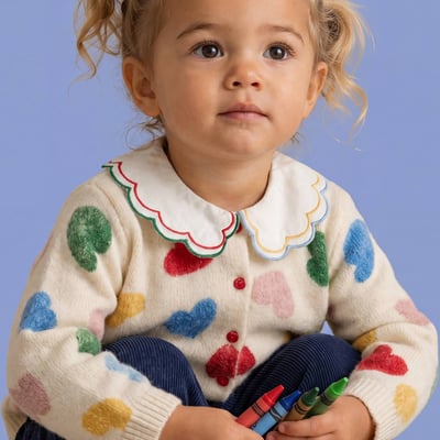 Cardigan tricot imprimé BOUT'CHOU