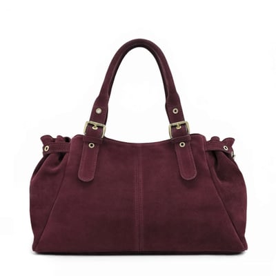 Sac bowling en croûte de cuir NEW PRINCESS SUEDE XL OH MY BAG
