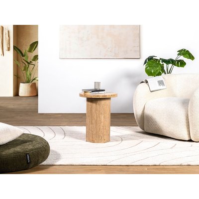 Table basse rond en travertin, BOECIA BOBOCHIC