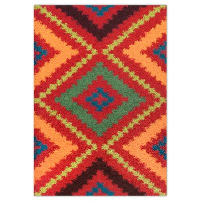 Tapis shaggy Happy Shag tissé à longs poils THEKO