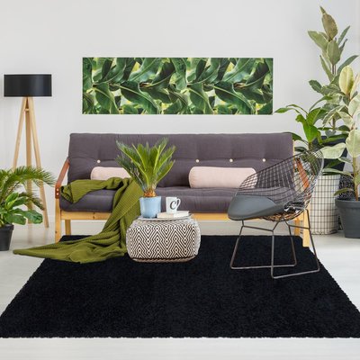 Tapis poils longs shaggy tissé motif uni UNI I UN AMOUR DE TAPIS