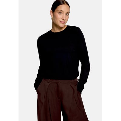 Pull-over en fine maille à col droit ZERO