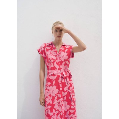 Robe chemisier imprimé floral MANGO