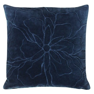 Angeles Floral Cotton Velvet Filled Cushion 45x45cm FURN.