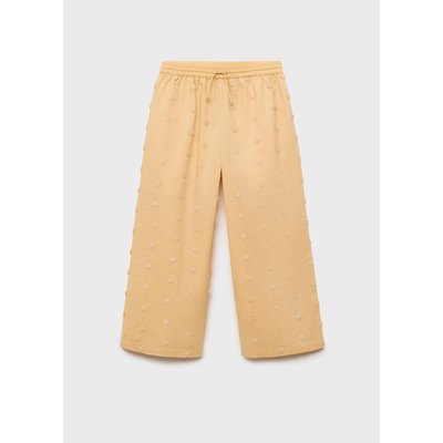 Pantalon avec détails brodés MANGO KIDS