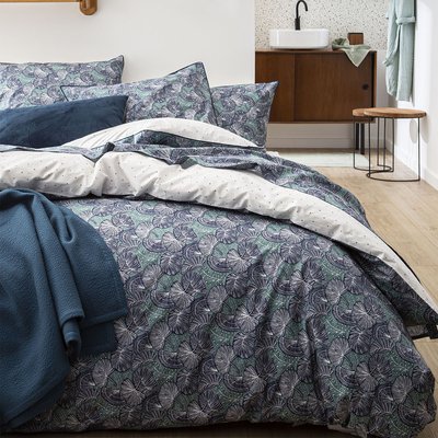 Parure de lit Housse de couette + taies carrées unie en coton, ZEPHYR ESSIX