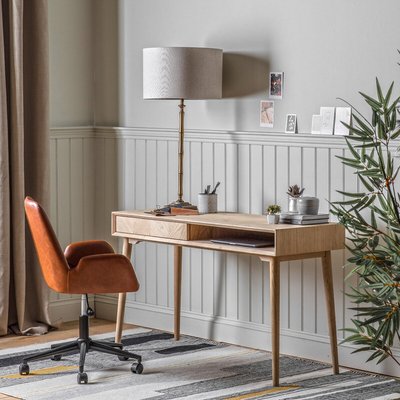 Dhule Herringbone 1 Drawer Desk SO'HOME