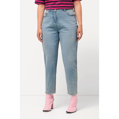 Jean Mom, broderie petits cœurs ULLA POPKEN
