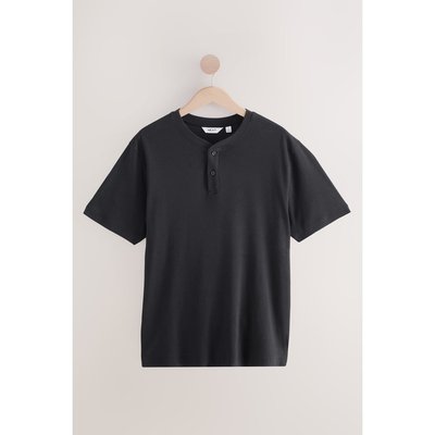 T-shirt texturé côtelé col en v NEXT
