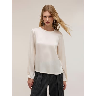 Blouse avec boutons de manchette à perle The Tailoring Lab MOTIVI