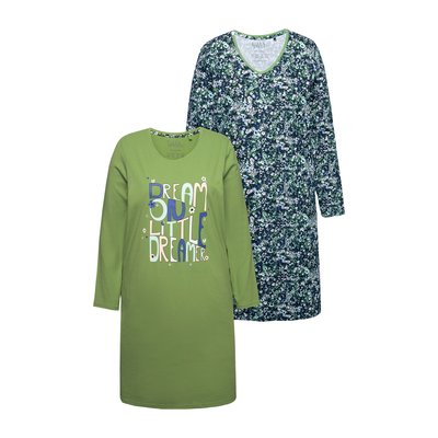 Lot de 2 T-shirts de nuit à manches longues ULLA POPKEN