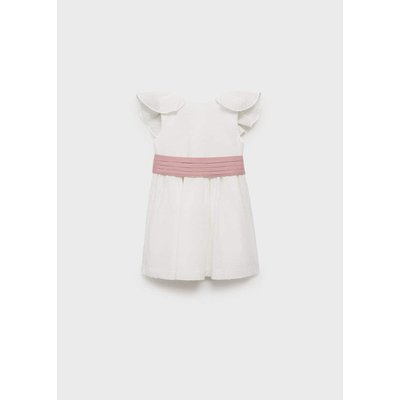 Robe lin ceinture MANGO BABY