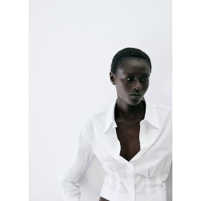 Chemise coton pinces MANGO