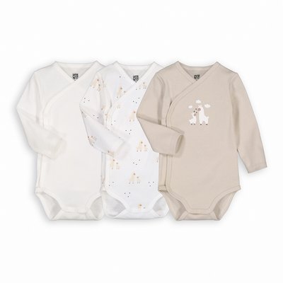 Lot de 3 bodies naissance imprimé LA REDOUTE COLLECTIONS