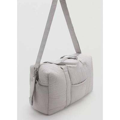 Sac maternité à rayures MANGO BABY