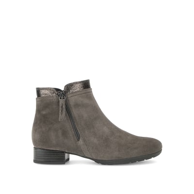 Bottines en cuir lisse à talon décroché GABOR