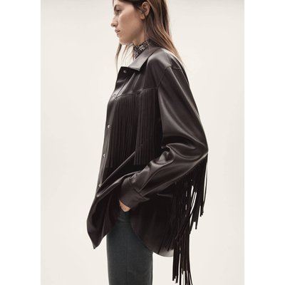 Perfecto cuir noir femme mango outlet