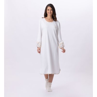 Chemise de nuit longue en coton  FELICITA 811 LE CHAT