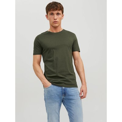T-shirt col rond en coton bio JACK & JONES