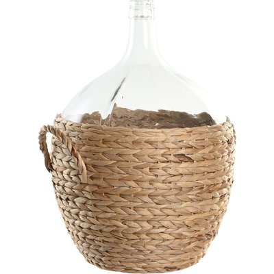 Vase en fibre de verre transparent avec anse naturelle RECOLLECTION