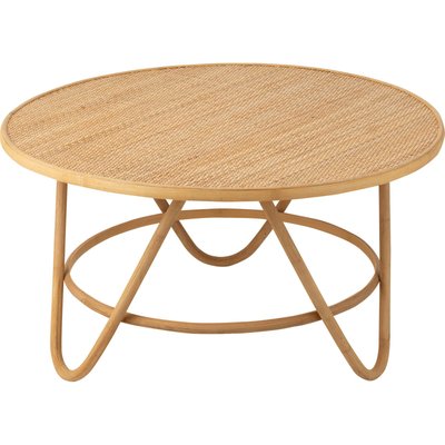 Table basse en rotin naturel design et élégance pour salon RECOLLECTION
