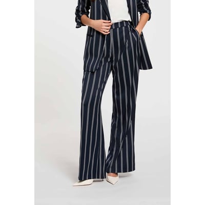 Pantalon large taille haute MORGAN
