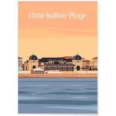 Affiche ville Châtelaillon-Plage L'AFFICHERIE