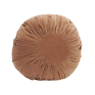 Coussin rond velours plissé MADAM STOLTZ