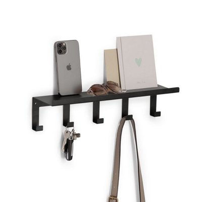 Petite étagère murale portemanteau métal  Present ZELLER PRESENT