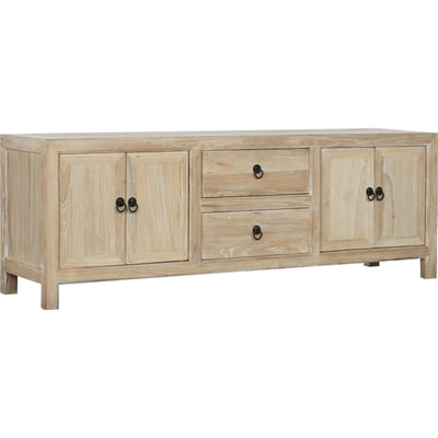 Meuble TV en bois recyclé style balinais Balines Rich Olmo RECOLLECTION