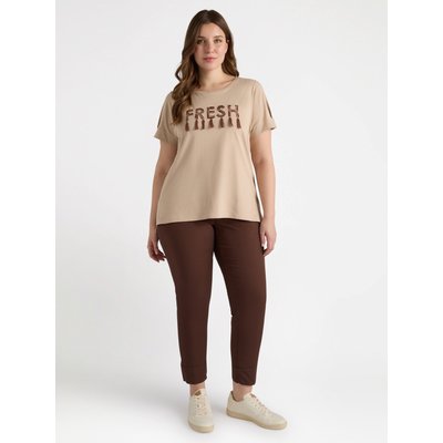 Pantalon droit modèle NEW YORK, avec poches américaines et fentes dans le bas FIORELLA RUBINO